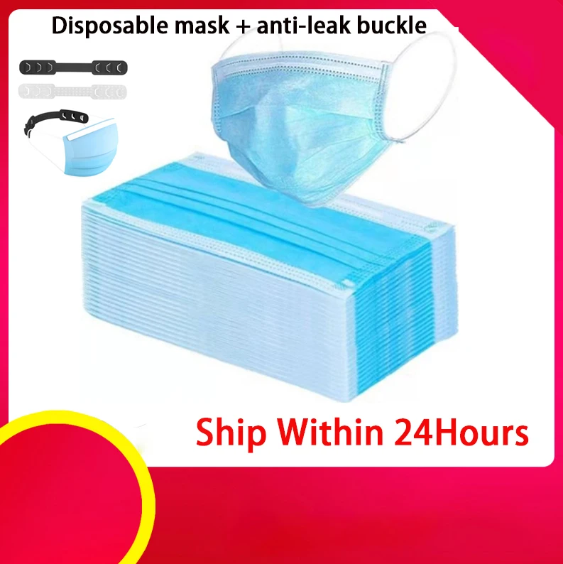 

Disposable Masks 10 pcs Mouth Mask 3-Ply Anti-virus Anti-Dust FFP3 KF94 N95 Nonwoven Elastic Earloop Salon Mouth Face Masks