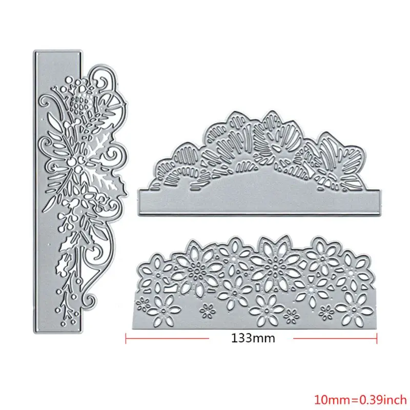  DIY Cutting Dies Wedding Invitation Flowers butterflies Border Embossing Stencil Template for Scrap - 4000052809659