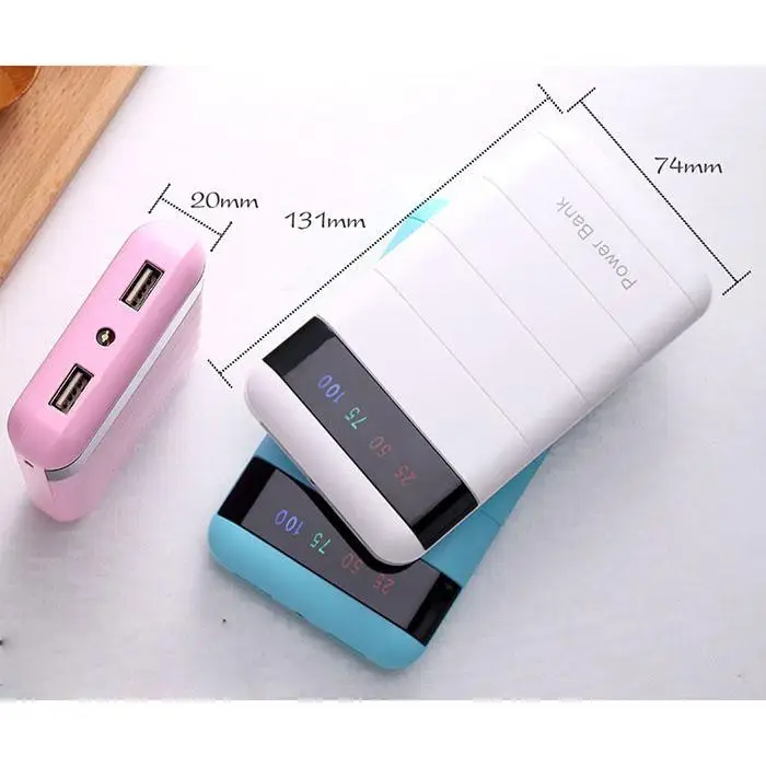Портативное зарядное мини-устройство power bank 10000 мАч Мобильная Внешняя батарея Flash Light power bank Poverbank для Xiaomi iPhone samsung