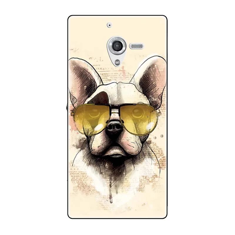 Телефонные чехлы для sony Xperia ZL непосредственный сбыт из L35H C6502 C6503 C6506 5," чехол с принтом(розы); волк милый чехол-крышка с узорами чехол для телефона чехол Fundas Para - Цвет: A23