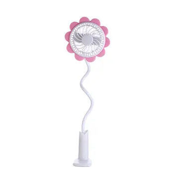 

Creative Personality Fan Usb Mini Rechargeable Sun Flower Clip Student Fan Summer Portable Small Fan
