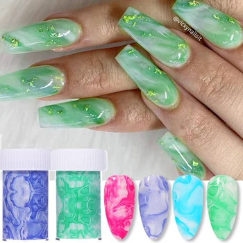 

1 Box 100x4cm Nail Foils Marble Nail Art Transfer Sticker Slide Nail Art Decal Nails Accessories DIY 3D Nail Sticker Decoration