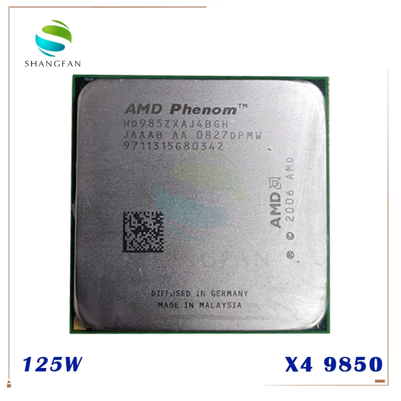 Четырехъядерный процессор AMD Phenom X4 9850 2 5 ГГц HD985ZXAJ4BGH HD9850XAJ4BGH Разъем AM2 +/940pin|socket am2|amd