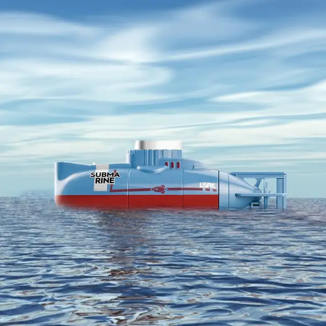 Mini RC Submarine 0.1m/s Speed Remote Control Boat Waterproof Diving Toy Simulation Model Gift For Kids Boys Girls 4