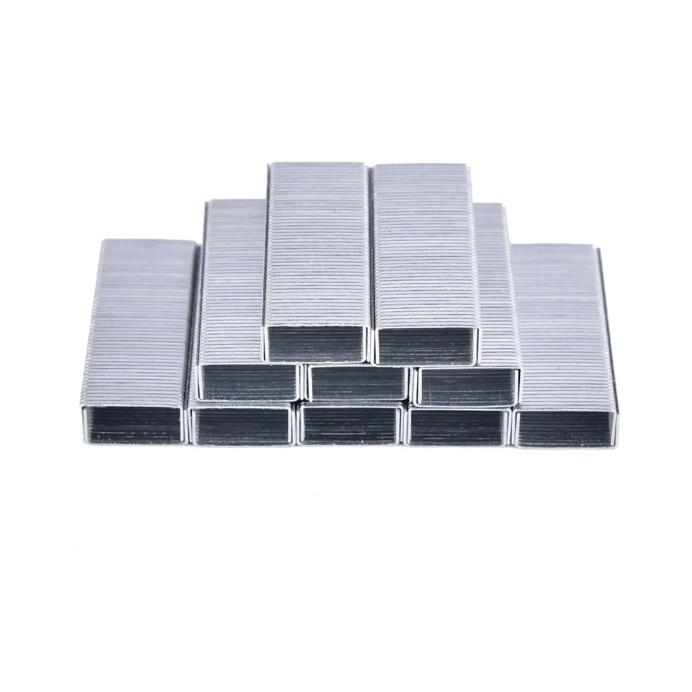 Creative Silver Stainless Steel Staples Office Binding Supplies 1000Pcs Consuming Supplies 1 Pack 12#:12*5mm stapler pin
