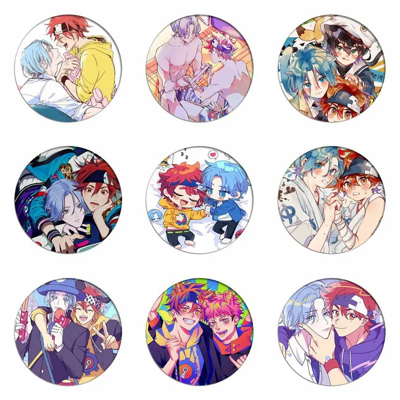 

SK∞ SK8 The Infinity Cosplay Badges REKI Snow Brooch Icon MIYA Cherry Blossom Pins Collection Breastpin for Backpacks Clothing