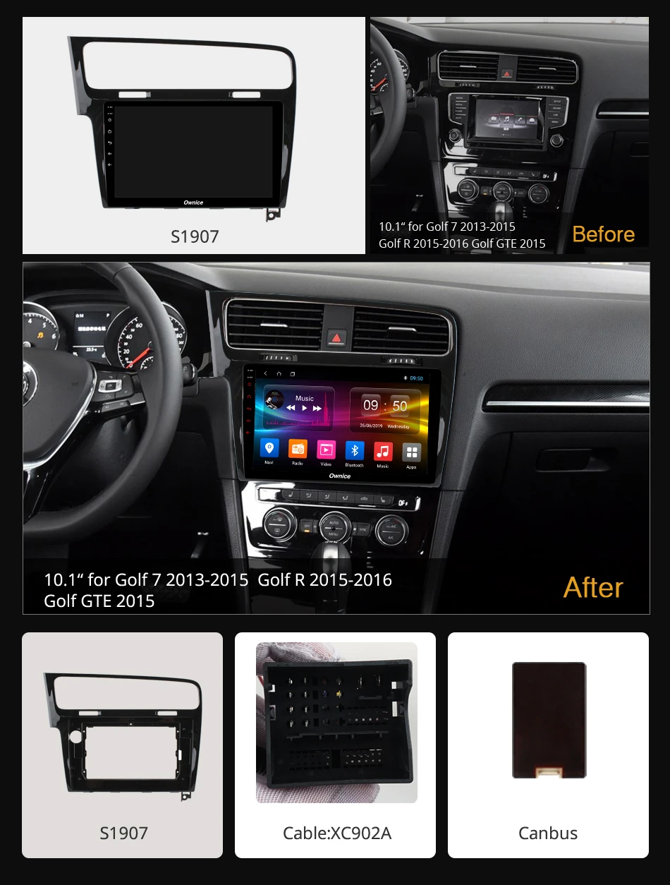 Ownice K1 K2 K3 K5 K6 Android 9 0 Восьмиядерный автомобильный dvd плеер для VW Golf 7 2013 2014 2015 GPS Navi 32