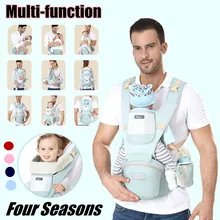 Эргономичная хлопковая детская переноска, детский Хипсит, слинги для младенцев, для путешествий 0-36 месяцев
