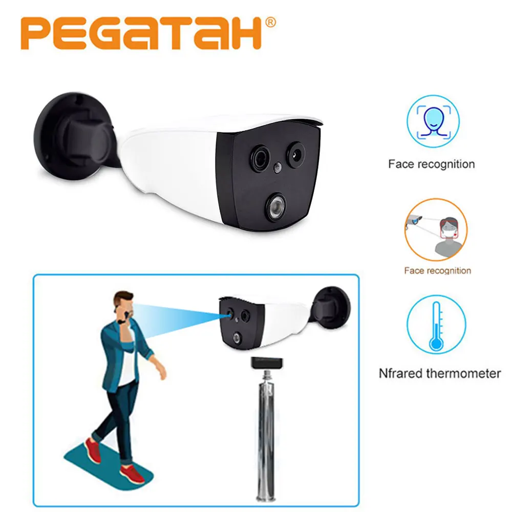 Camera 1080P IP AI Human Body Temperature indicator Thermal Binocular for Fever Detection withcamera thermometer | Безопасность и
