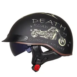 GXT мотоциклетный шлем для мужчин, винтажный шлем Casco, мотоциклетный шлем с открытым лицом, мотоциклетный гоночный шлем для верховой езды