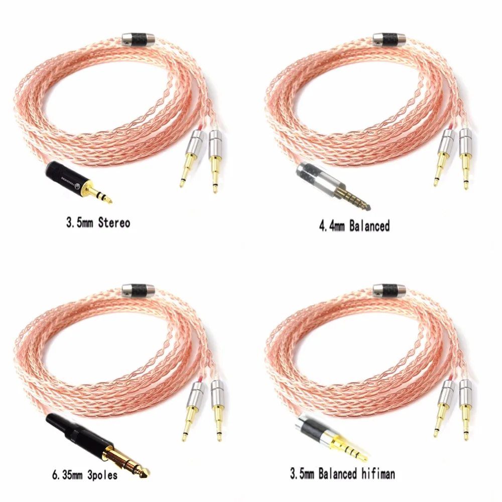 Thouliess 2 5 3 5 4 4 XLR Balanced Single Crystal Copper Headphone Upgrade Cable for OPPO PM 1 PM 2 HE1000 400S 560