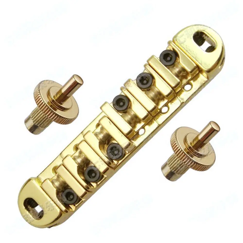 Золотой ролик седло Tune-O-Matic электрогитара мост Хвостовая электрогитара