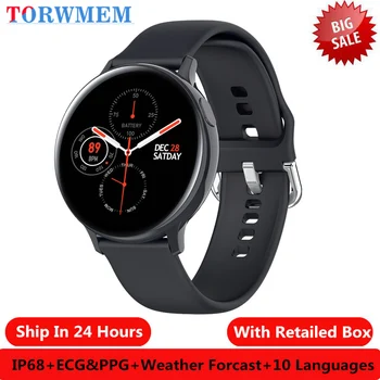 

2020 S20 ECG Smart Watch Men Women Full Touch Screen IP68 Waterproof Heart Rate Monitor Blood Pressure Smartwatch VS L11 L8 L13