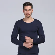 Мужское термобелье утолщение плюс бархат круглый вырез осенняя одежда длинные брюки костюм мужская линия одежды линия брюки низ