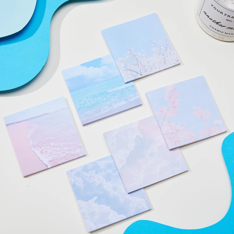 

Creative Memo Pad Cute Student Planner Sticky Notes Adhesive Writing Notepad Decoration Office School Stationary Supplies 02156