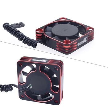 30 ミリメートルアルミ趣味修理車両rcカーモデルesc冷却ファンモータのアップグレード交換部品ヒートシンク強力な 28000rpm