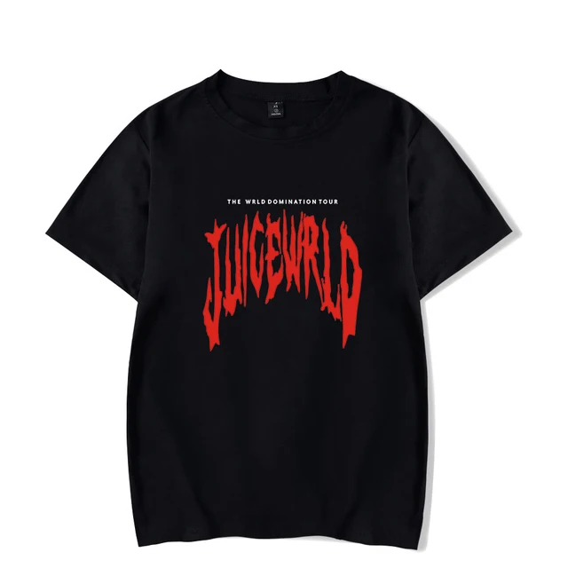 Juice Wrld Round neck t shirts Juice Wrld T shirt pay tribute Juice Wrld casual tops 2