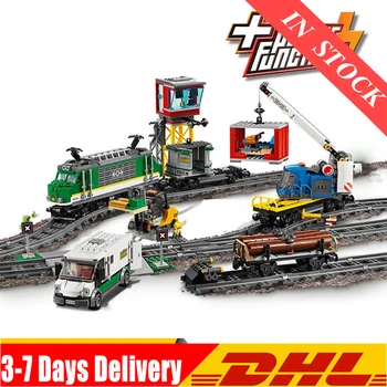 

2020 2020 IN Stock 02118 02117 City Cargo Train Remote Control Building Kit Building Blocks Bricks Model Toys Fit For 60198