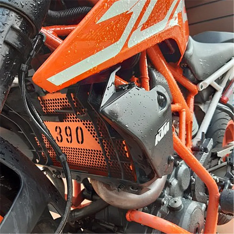 

For KTM RC390 rc 390 2018-2019 DUKE390 DUKE 390 2017 2018 2019 Motorcycle Orange Grille Radiator Cover Oil Water Cooler