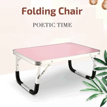 

Laptop Desk Bed with Desk Folding Table Ultra Lightweight Small Lazy Student Dormitory Study Table Notebook Stand Reading Holder