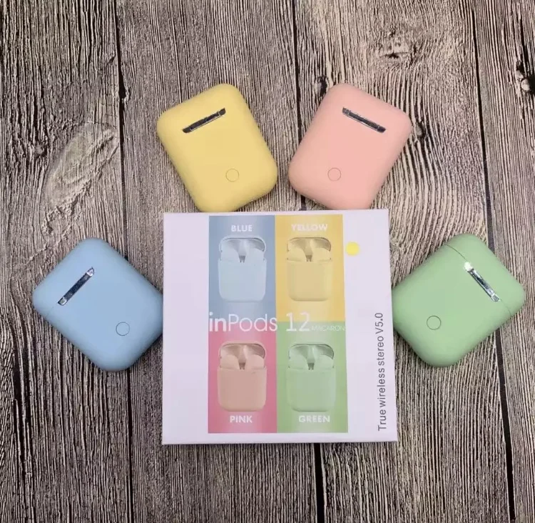 Inpods 12 Pk i60 TWS Bluetooth наушники 5,0 Bluetooth гарнитура Беспроводные наушники с микрофоном Siri