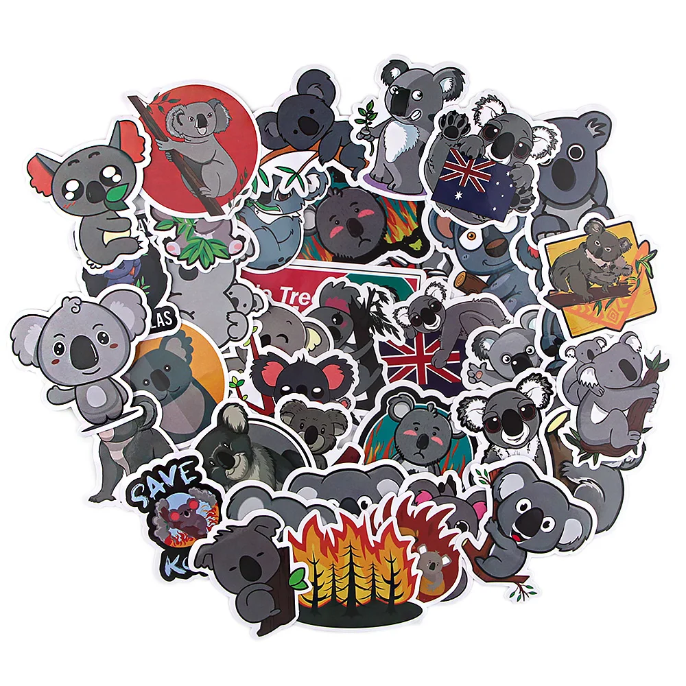 

LX318 38PCS Personalized Cartoon Water Cup Laptop Suitcase Waterproof Decoration Graffiti Stickers