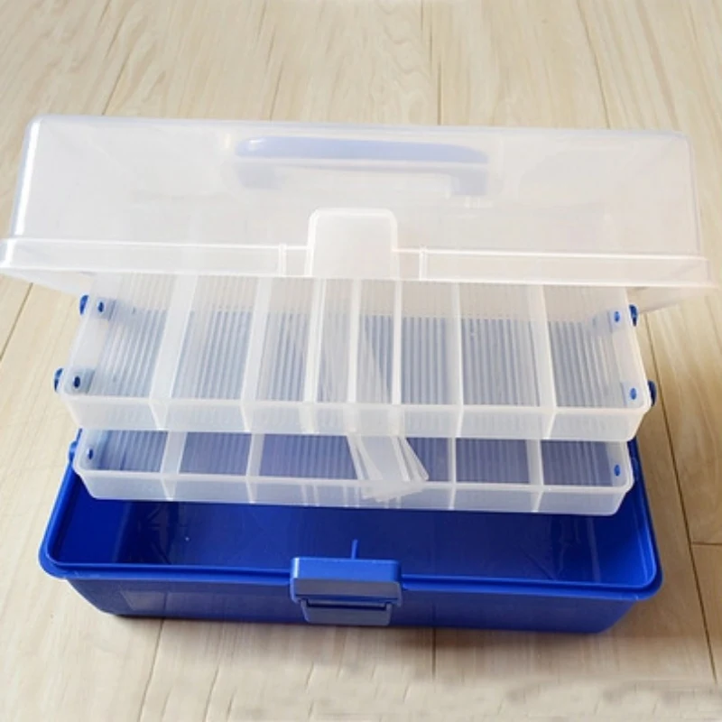 

Mult-layer Fishing Tackle Box Different Compartments Lures Bait Storage Case Multifunctional Lure Hooks Organizer Baits Containe