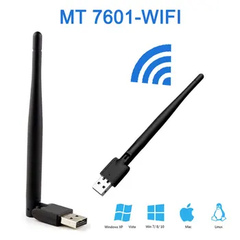 

MT-7601 USB WiFi Adapter Wireless Antenna LAN Adapter Network Card USB 2.4g Wi-fi Adpater Support Set Top Box GT MEDIAV7S V8 DVB