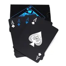 Juego de cartas de plástico de PVC de alta calidad, baraja de cartas de juego esmerilada, resistente al agua, herramienta de trucos clásicos, empaquetado en caja negra