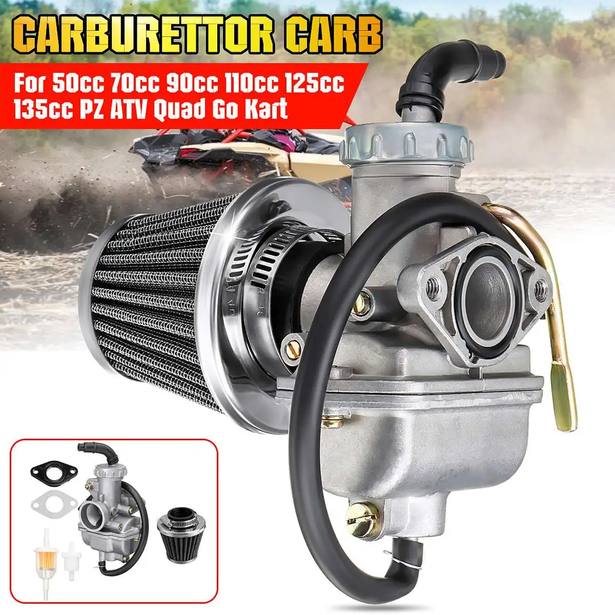 Carburetor Carb w/Air Filter 50 70cc 90cc 110cc 125cc 135cc for ATV Quad Go Kart