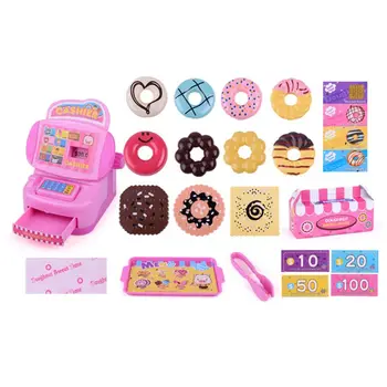 

Simulation Selling Doughnuts Shop Dessert Pretend Play Early Education Toy L4MC