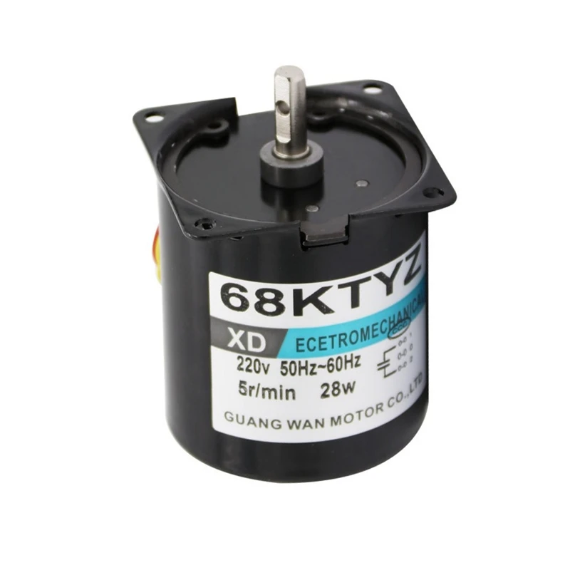 

Promotion! Synchronous Motor 5RPM 28W 68-KTYZ AC 220V Permanent Magnet Synchronous Gear Motor Small Motor