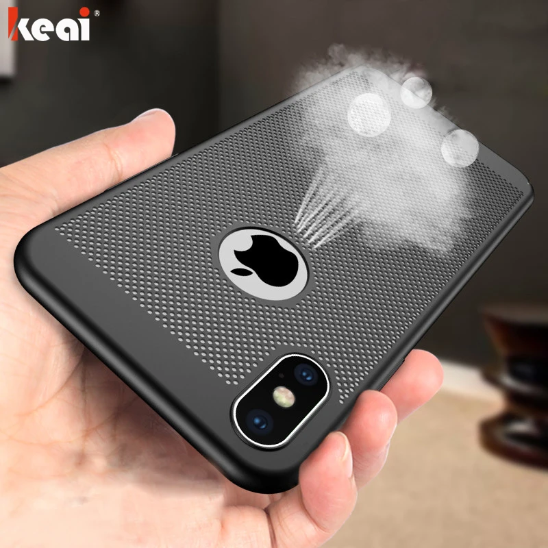 

Luxury Breathable Hard Plastic PC Phone Case For iPhone X XR XS MAX Shockproof Cover For iPhone 5 5S SE 6 6S 7 8 Plus Slim Case