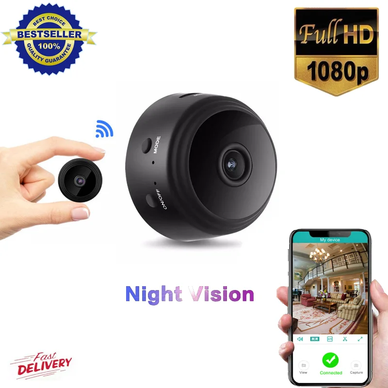 A9 Security Camera Highdefinition Light Vision 1080p Camera For Home