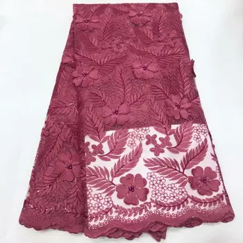 

2020 Fashion French Tulle Lace Fabric With Sequins Milk Silk Lace High Quality African Nigerian Mesh Lace Fabric For Party