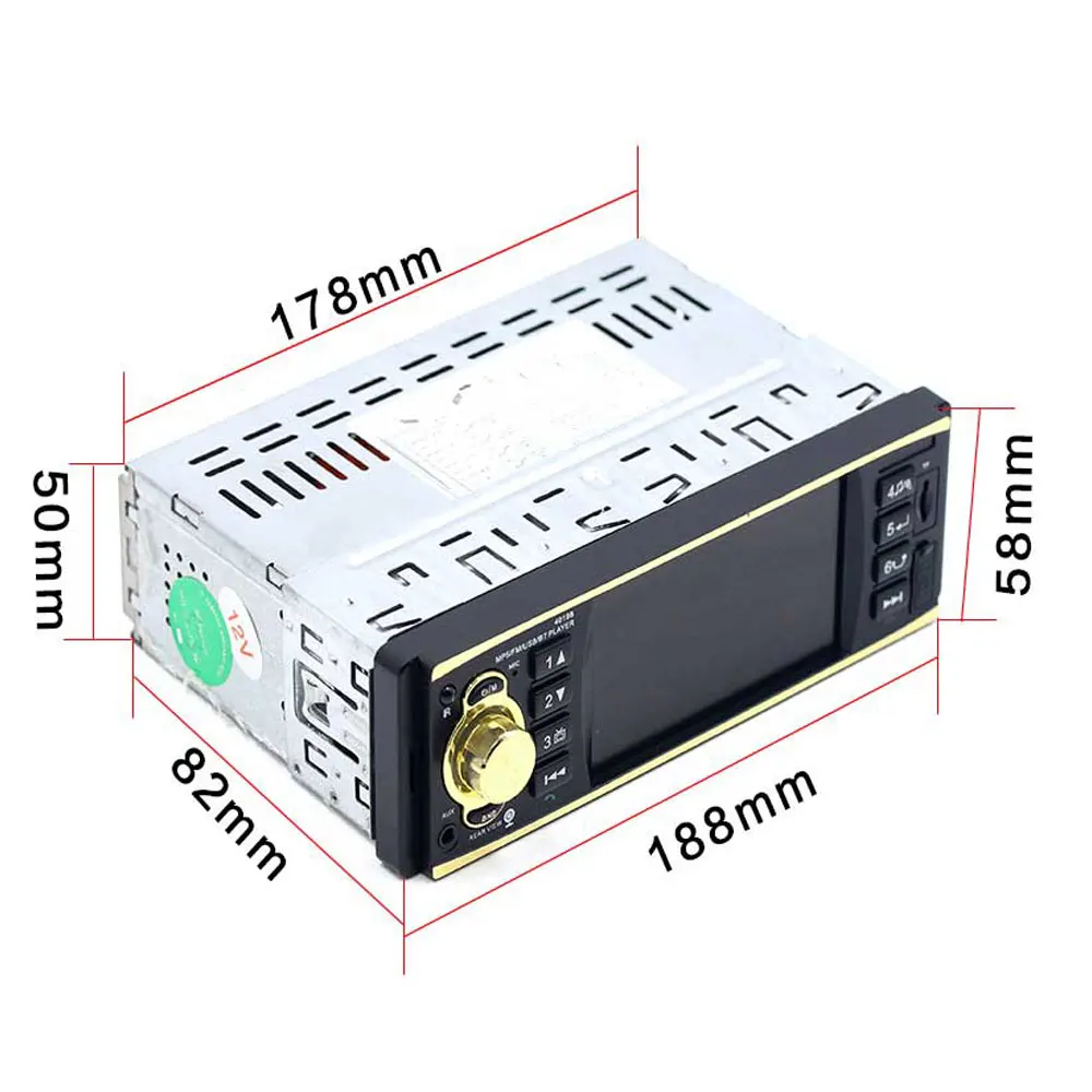Vehemo USB AUX FM Авто MP5 плеер Bluetooth прочный автомобильный MP5 плеер радио Автомобильный MP3 стерео радио