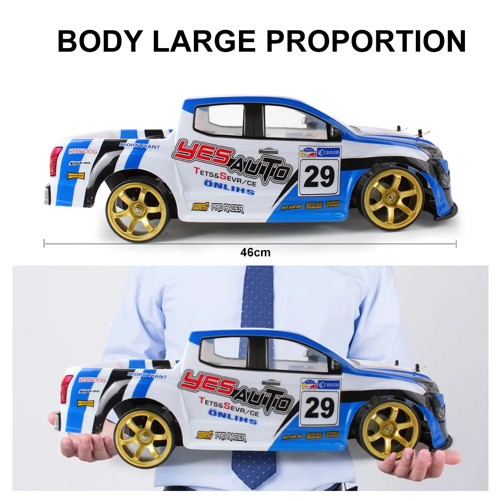Игрушечный автомобиль с дистанционным управлением, новинка, 1:10, 70 км/ч, 2,4G, Радиоуправляемый автомобиль, 4WD, двойной аккумулятор, высокая мощность, светодиодный налобный фонарь, гоночный грузовик, 3 вида цветов, j1011