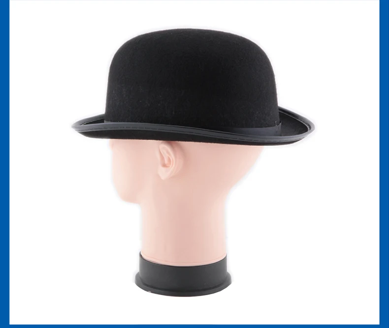 Хэллоуин C-CHAPLIN Bowler Hat Magic Division Hat Волшебная Кепка Высокая Шляпа Fedora Волшебный реквизит 56 г