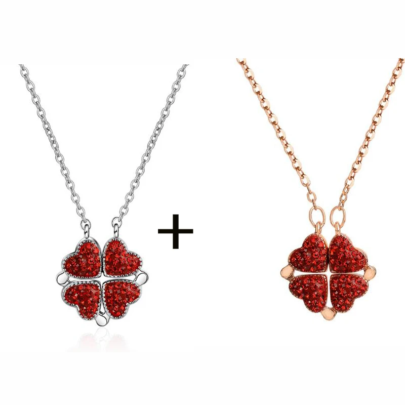 R and S necklace Мода сплав эмаль цветок розы Ювелирные изделия Подарочная коробка ожерелье Кольца Серьги Подарочная коробка оптом - Цвет: R and S necklace