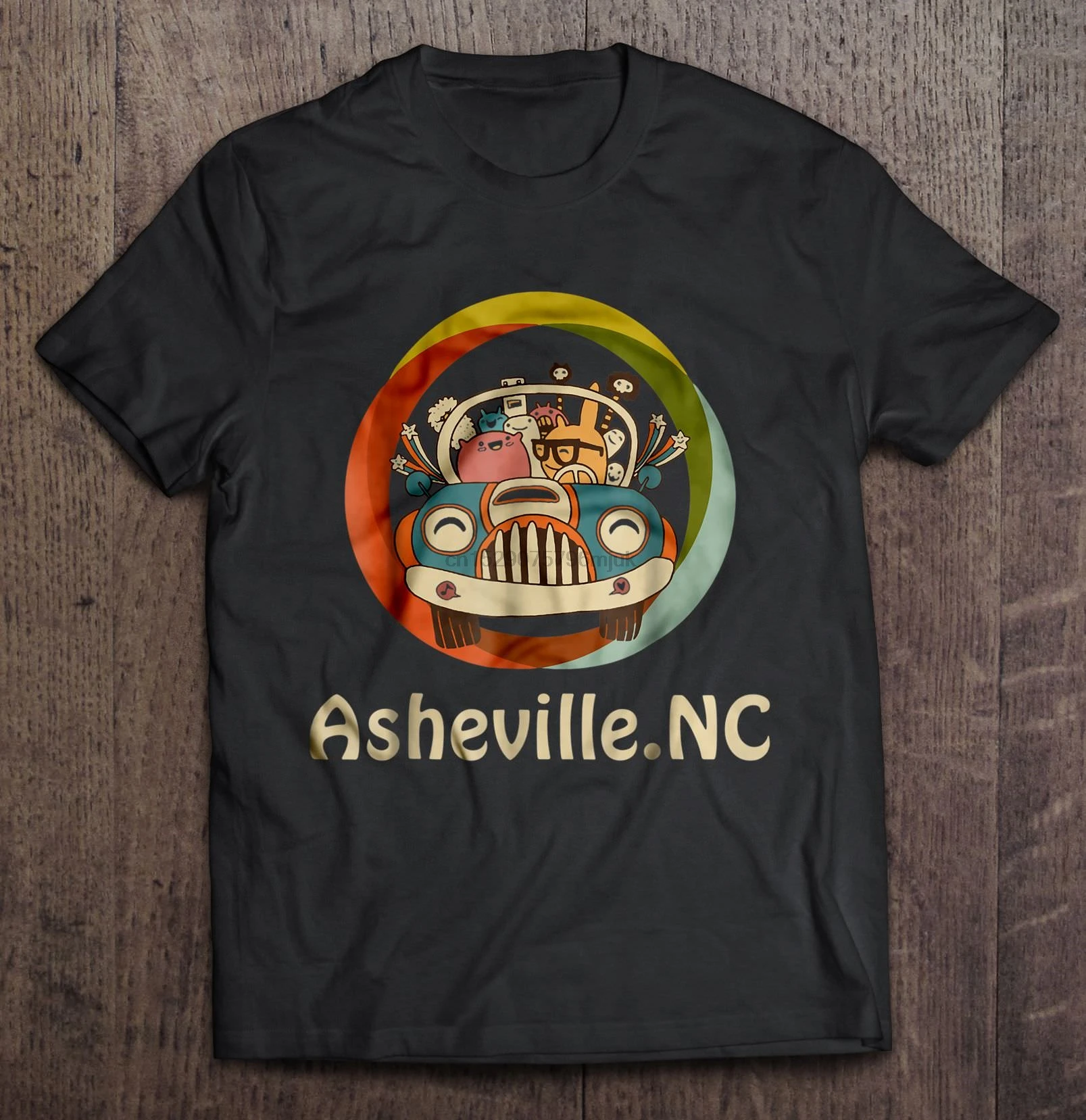Мужская футболка Asheville NC Road Trip женская |