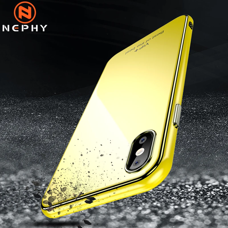 Роскошный глянцевый чехол с покрытием для iPhone 11 Pro Max 10 X XS XR Ультратонкий телефона