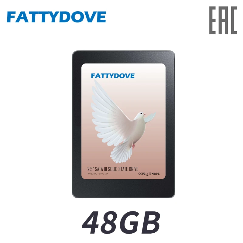 FATTYDOVE 2.5 inch SSD 48GB Internal Solid State Drive для ПК / ноутбука|Внутренние твердотельные
