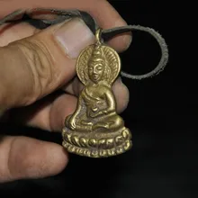 Свадебные украшения Тибетский Буддизм бронзовая позолота Шакьямуни буддийская медицина Статуэтка-подвеска