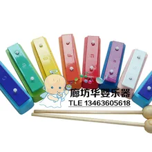 Детский музыкальный инструмент Orff Beat, игрушка для детского сада, обучающая игрушка для раннего возраста, одноцветная октава, кирпичный блок, музыкальный стук P