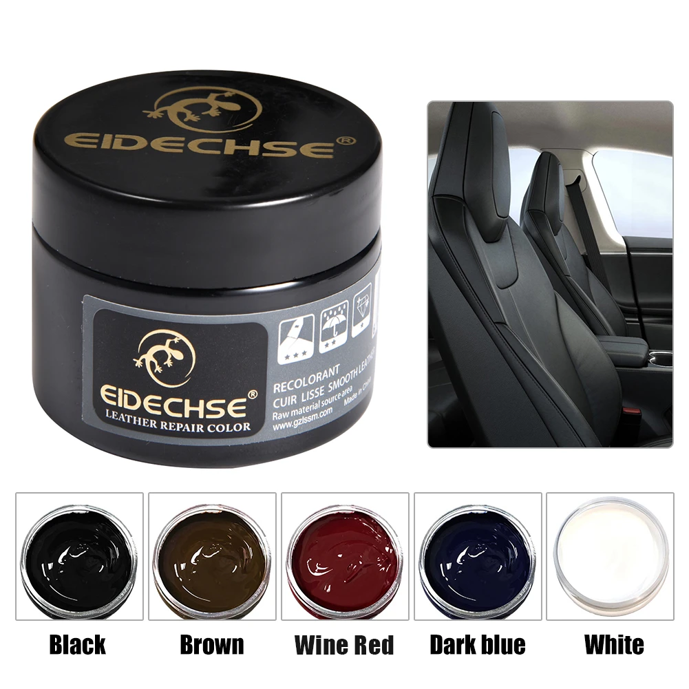best car wax 50ML Car Leather Recoloring Balm Renew Restore Repair Color To Faded Or Leather Scratch Repair For Couches Auto Seats Purses oxidation remover for cars