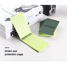 Водонепроницаемый спиральный блокнот все погодные бумажные наружные дождевые блокноты 3x5 дюймов 118