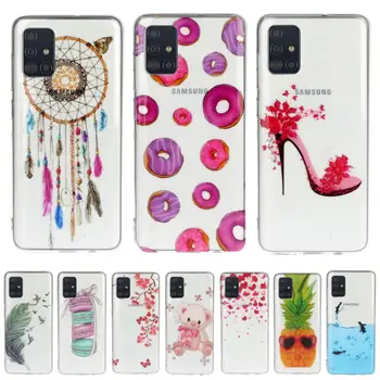 

Cute Soft Silicone Shell For telefon Samsung A40 Telefon Phone Cases sFor Telefoon Samsung Galaxy ajax A51 A50 A50S A20E A30S