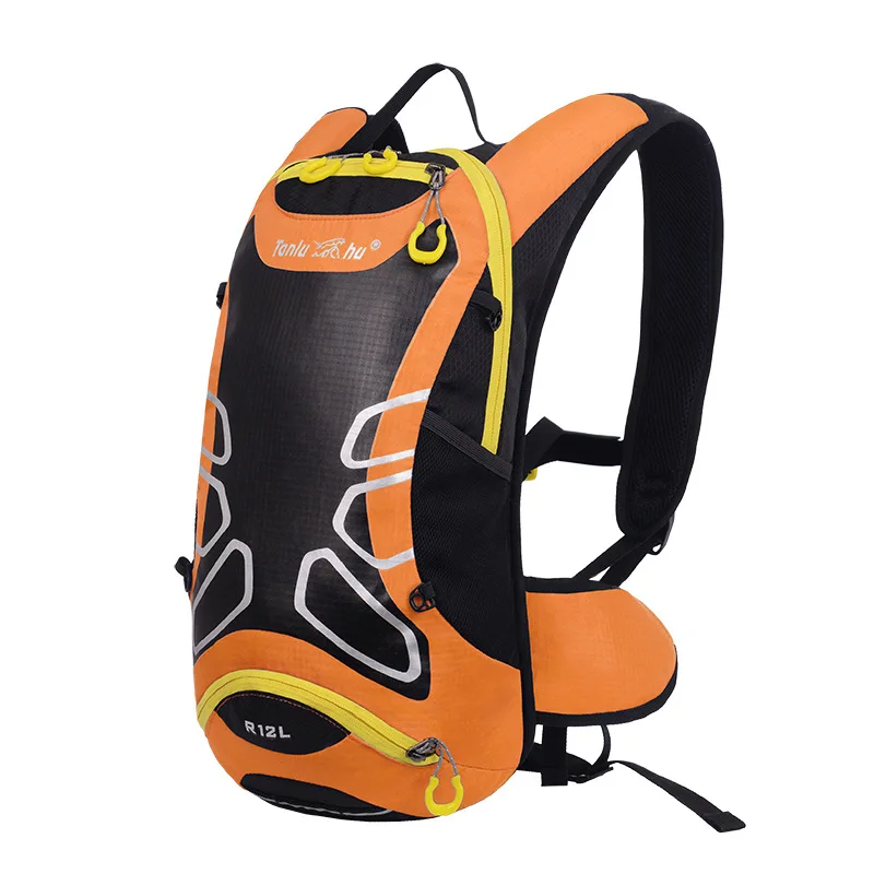 12л Водонепроницаемая велосипедная сумка дышащий рюкзак Ультралегкая велосипедная сумка для воды альпинистский велосипедный гидратационный рюкзак - Цвет: Orange
