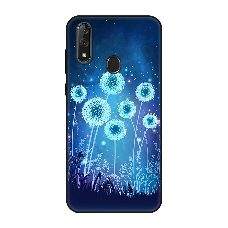 Для zte Blade 20 смарт-чехол цветок черный бампер Мягкая силиконовая задняя крышка 6,49 ''для zte V1050 чехол для телефона s для Blade20 Smart - Цвет: 47