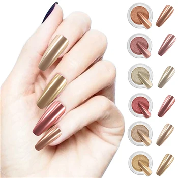 

1Box Shining Mirror Effect Nail Chrome Powder Glitter Holographic Laser Manicure Titanium Powder DIY Nail Art Decoration Solid